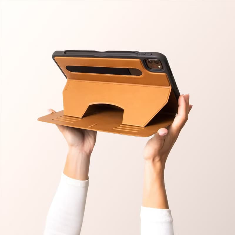 ZUGU iPad case超薄防震保護殼 - 12.9吋質感棕