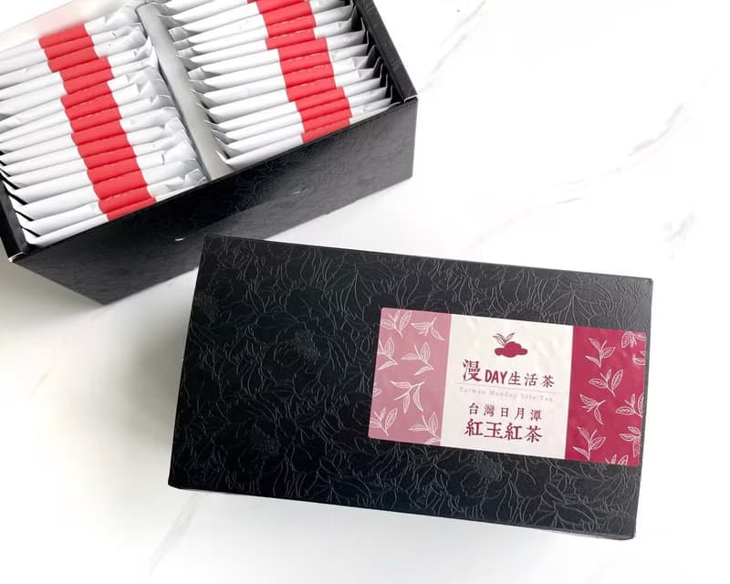 漫Day生活茶 紅玉紅茶 袋茶包禮盒40入附贈提袋 日月潭紅茶