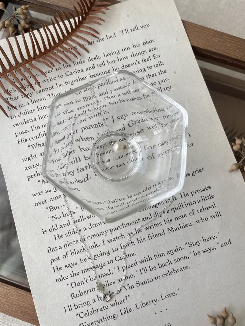 天然淡水珍珠 純銀項鍊 珍珠鎖骨鍊