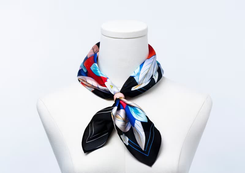 Sparkling Peach Silk Scarf. Pure Silk. Collaboration with Maggie Chiang