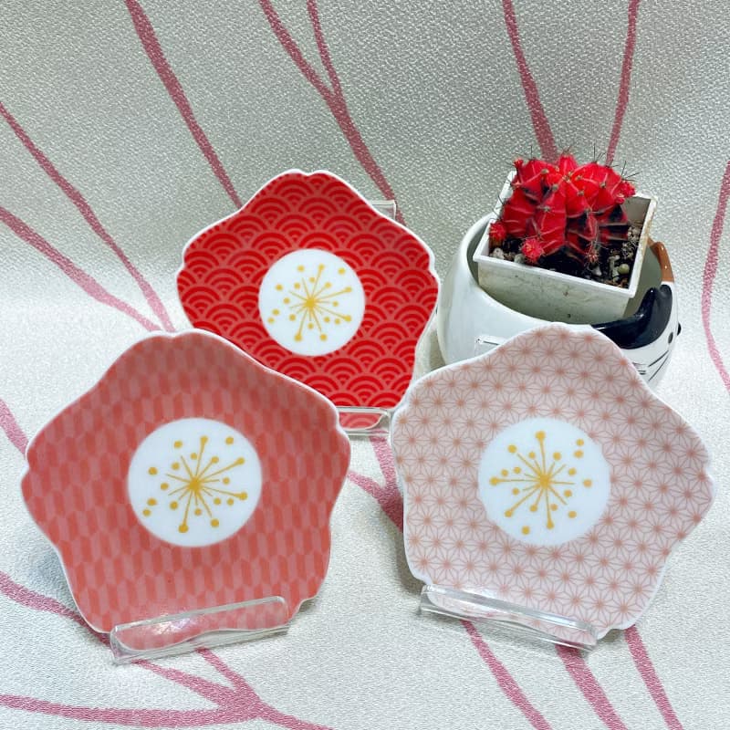 【九谷燒櫻花造型盤】3款