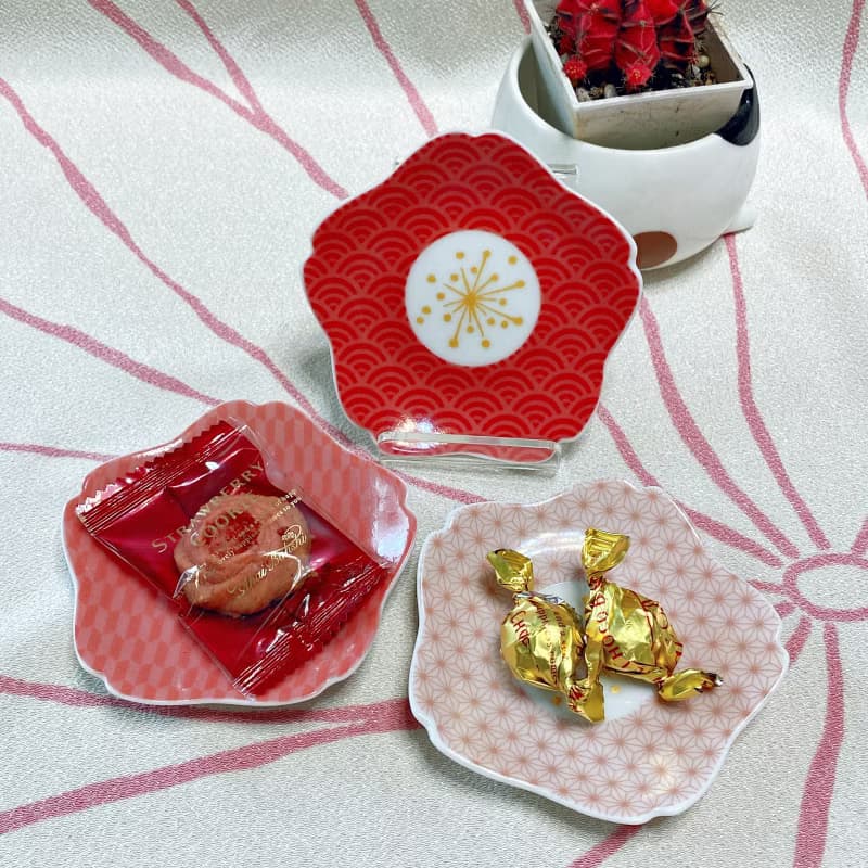 【九谷燒櫻花造型盤】3款