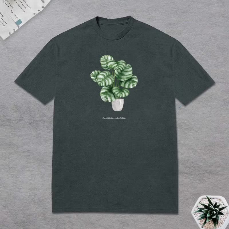 植物 青蘋果竹芋 T恤 觀葉植物