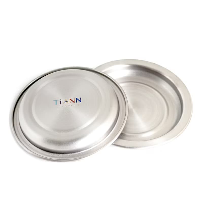 純鈦小鈦碟 2入組/ 烤肉醬料碟/碟子/醬料碟/點心盤/禮物
