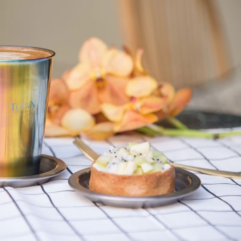 純鈦小鈦碟 2入組/ 烤肉醬料碟/碟子/醬料碟/點心盤/禮物