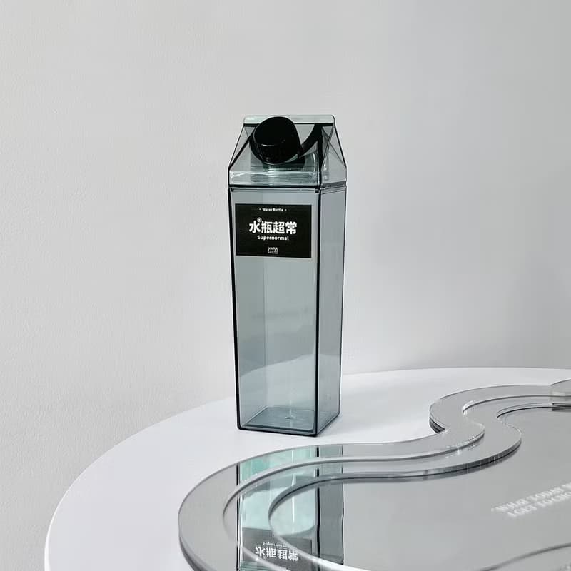 水瓶超常 隨行杯500ml 透明牛奶水杯
