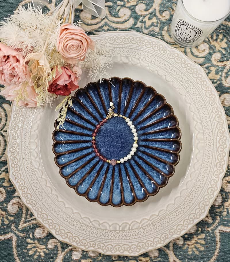 珍愛少女-超七毒液/草莓晶/天然淡水珍珠/愛情/人緣/水晶手鍊