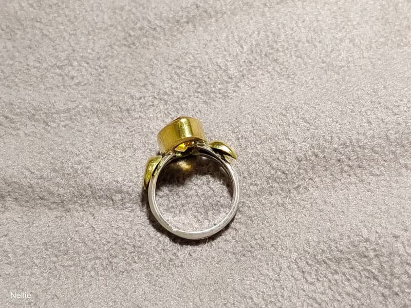 天然 黃水晶 925純銀 戒指 尼泊爾 手工製