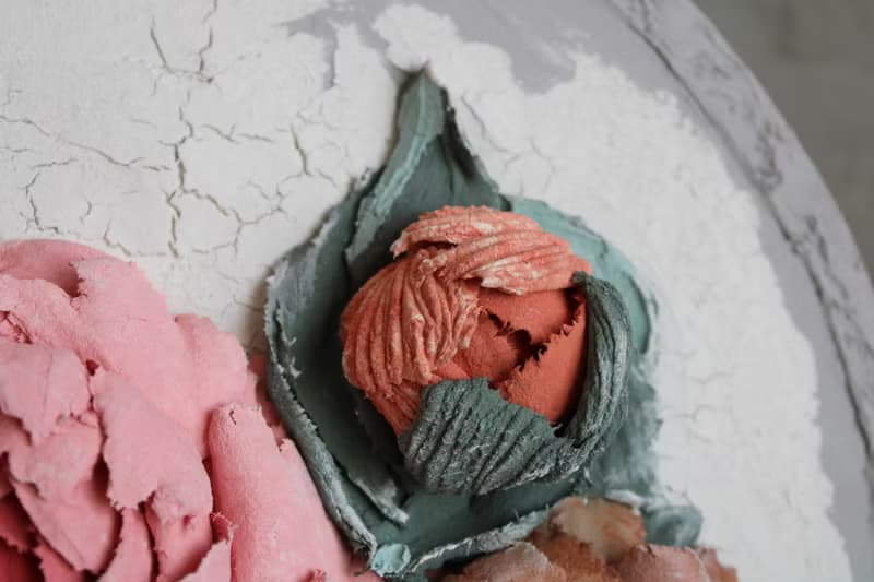 3d peonies, original floral painting, textured wall decor