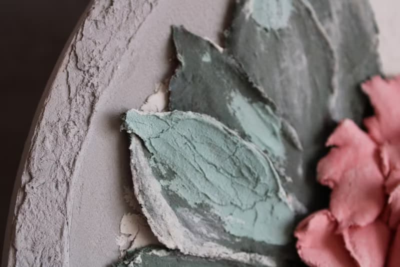 3d peonies, original floral painting, textured wall decor