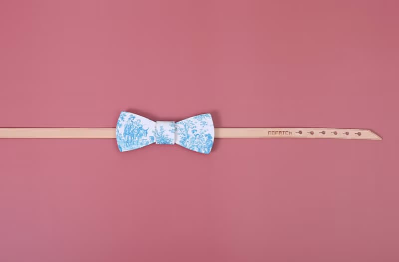 NoMatch不合設計牛皮手工藍白宮廷歐式青花可調節復古領結bowtie