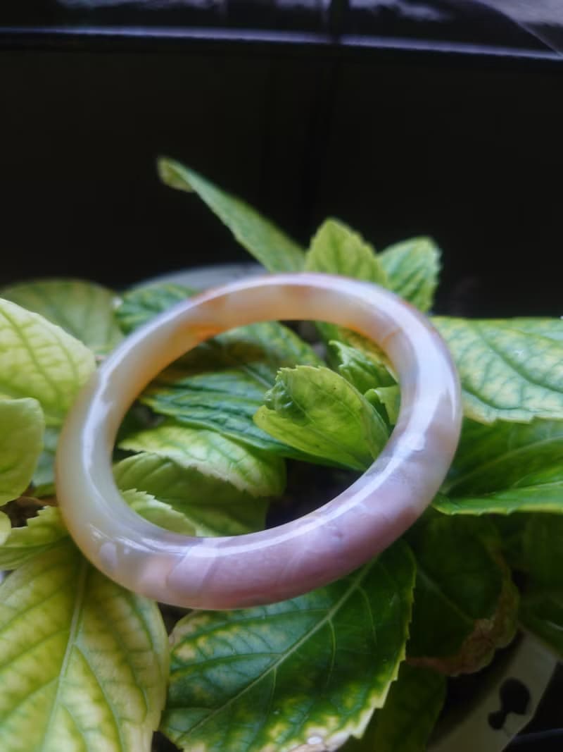 Miss feng天然石-樱花瑪瑙手鐲