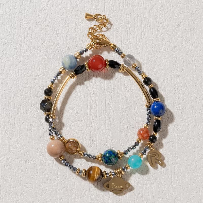 銀河系 | 獨家設計款 | 雙圈手鏈  D24001