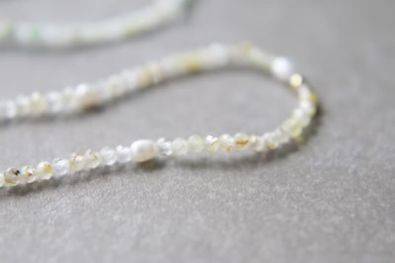 手環 金髮晶 珍珠 - 生日快樂 -