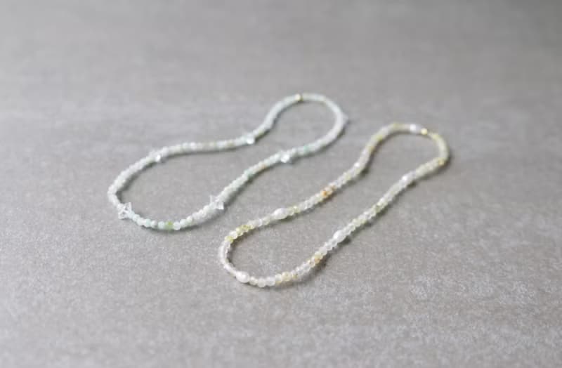 手環 金髮晶 珍珠 - 生日快樂 -