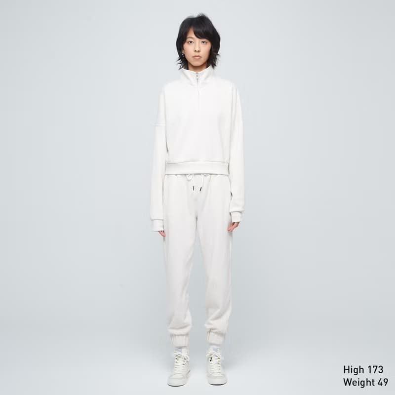 立領短版拉鍊衛衣(女)-白樺木
