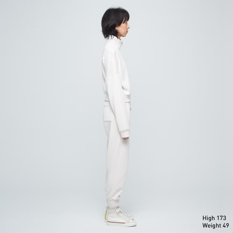 立領短版拉鍊衛衣(女)-白樺木
