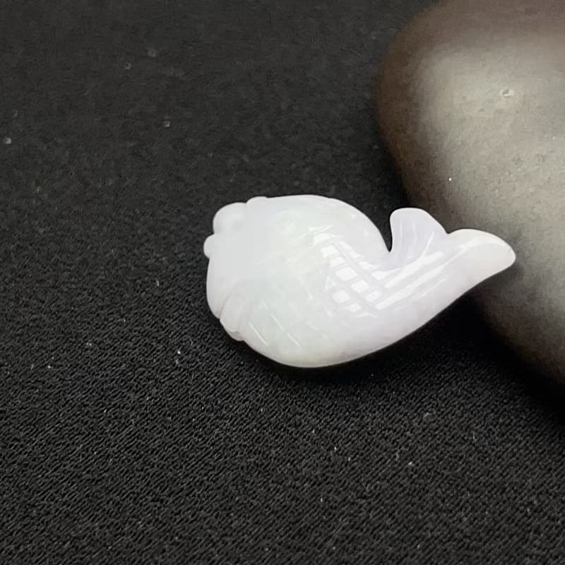 冰糯翡翠魚吊飾 | 天然緬甸玉翡翠A貨