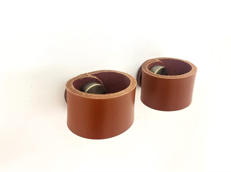 極簡皮革抽屜手把 梳妝台把手 皮革櫥櫃把手 北歐室內設計師專屬