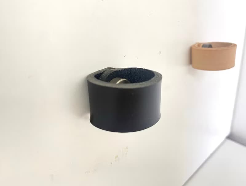 極簡皮革抽屜手把 梳妝台把手 皮革櫥櫃把手 北歐室內設計師專屬