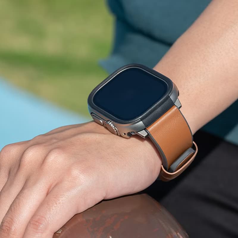 Apple Watch Ultra/Ultra 2 Valencia 輕薄鋁合金防撞殼49mm -銀