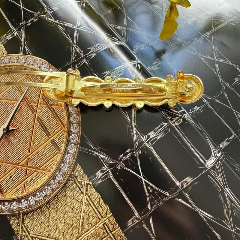 中古未使用稀有品 Christian Dior CD logo 髮夾