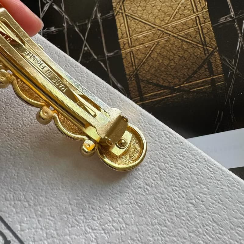 中古未使用稀有品 Christian Dior CD logo 髮夾