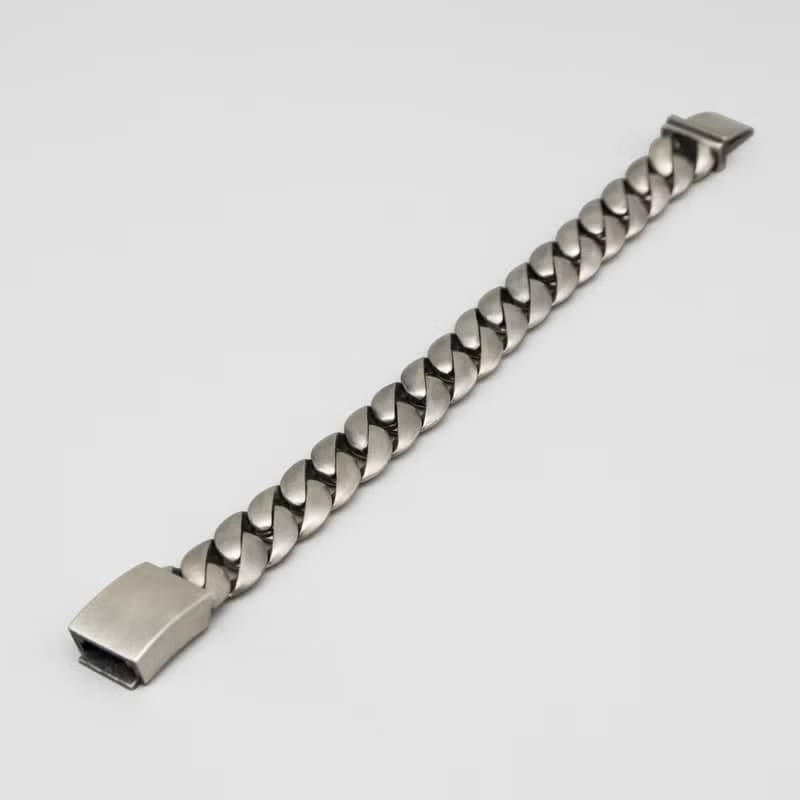Basic Cuban Chain Bracelet M / DB-1