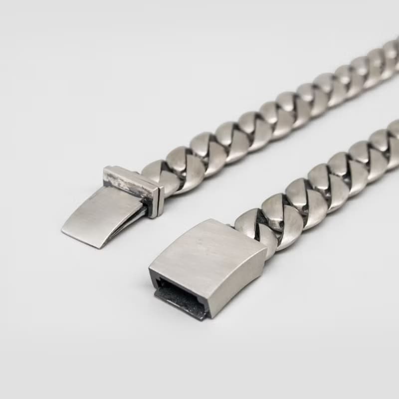 Basic Cuban Chain Bracelet M / DB-1