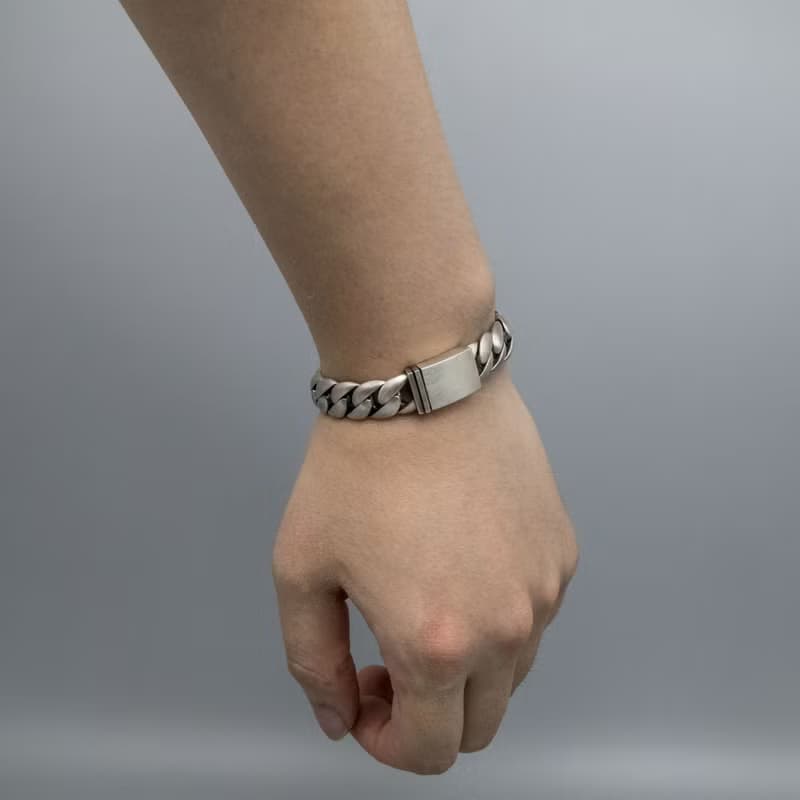 Basic Cuban Chain Bracelet M / DB-1