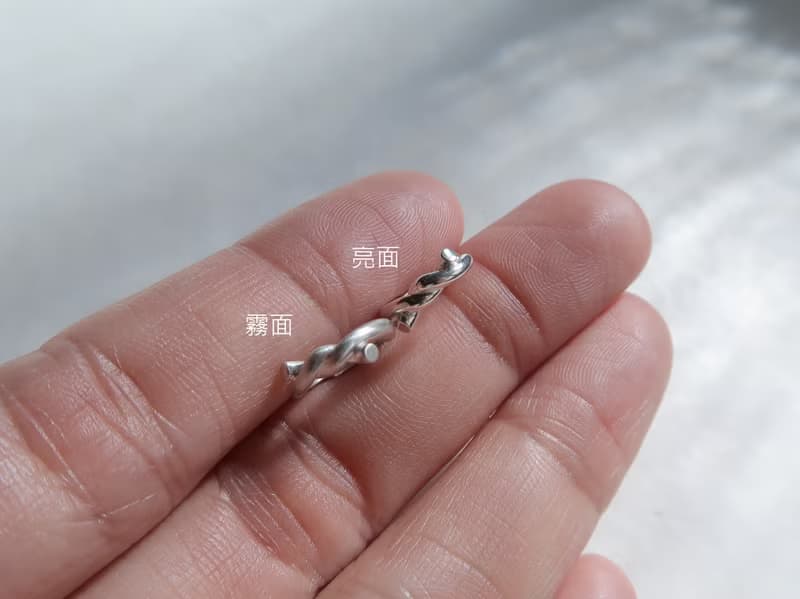 925純銀 小麻花 亮霧面 易扣 耳環 耳夾  一對
