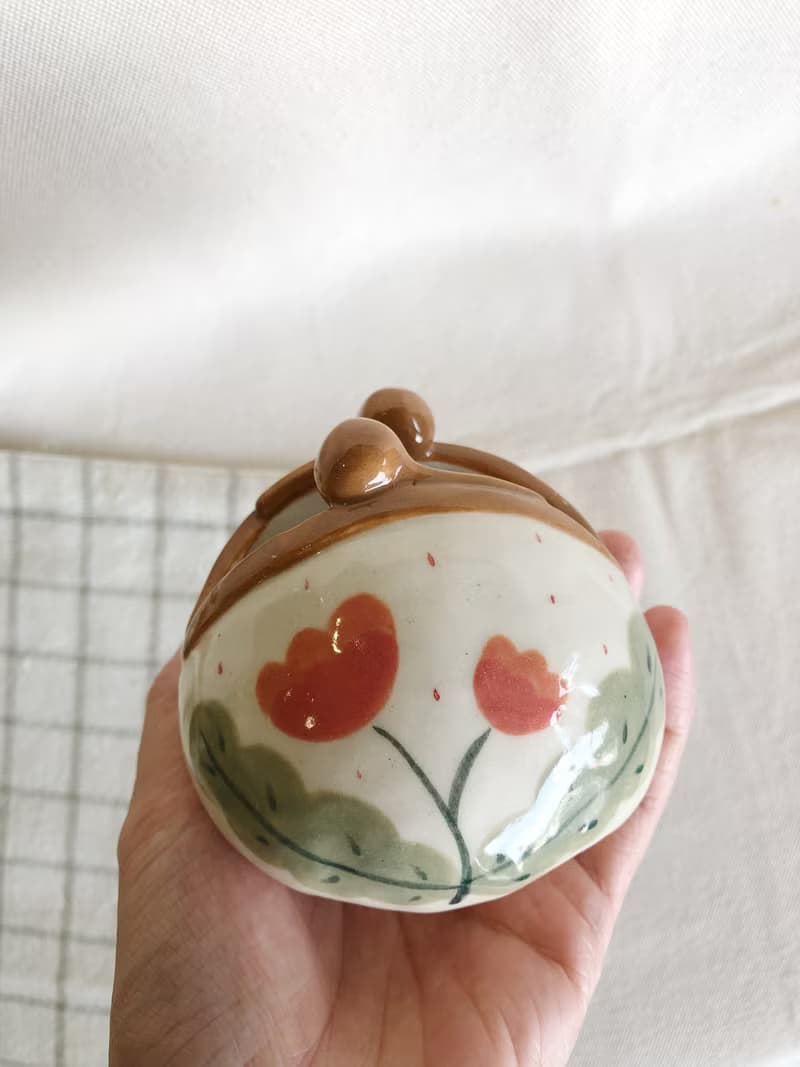 口金包-造型陶瓷器皿-鬱金香款