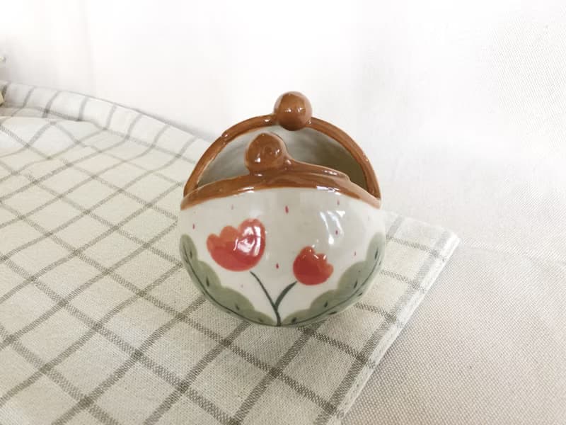 口金包-造型陶瓷器皿-鬱金香款