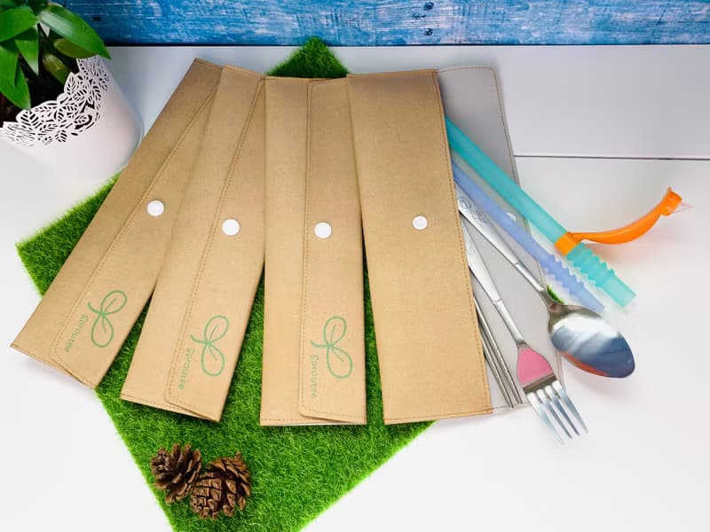 防水收納百寶袋 -  一次滿足餐具麂皮收納袋