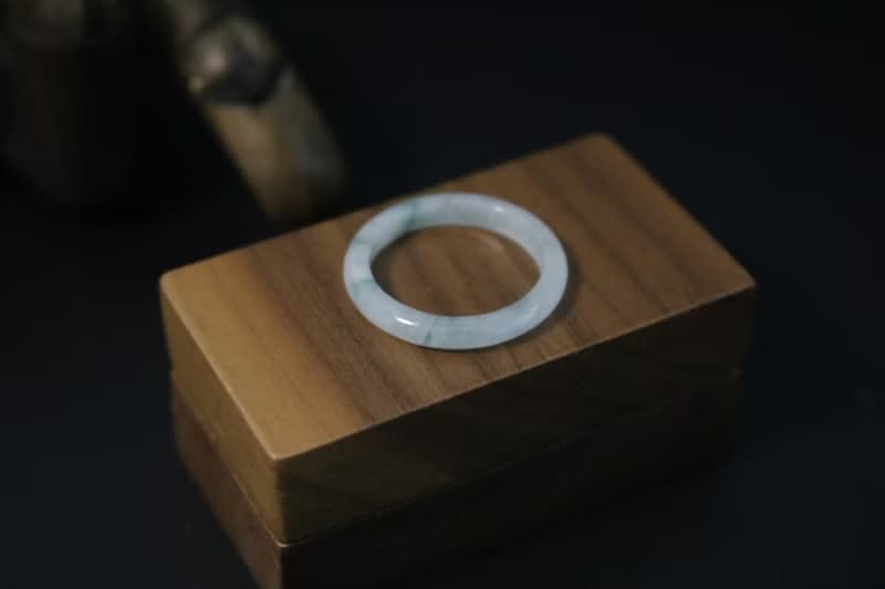 a貨玉戒指指環玉戒圈細條復古男女戒指
