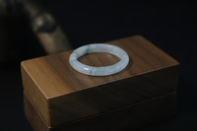 a貨玉戒指指環玉戒圈細條復古男女戒指