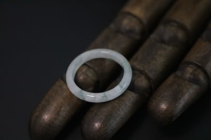 a貨玉戒指指環玉戒圈細條復古男女戒指