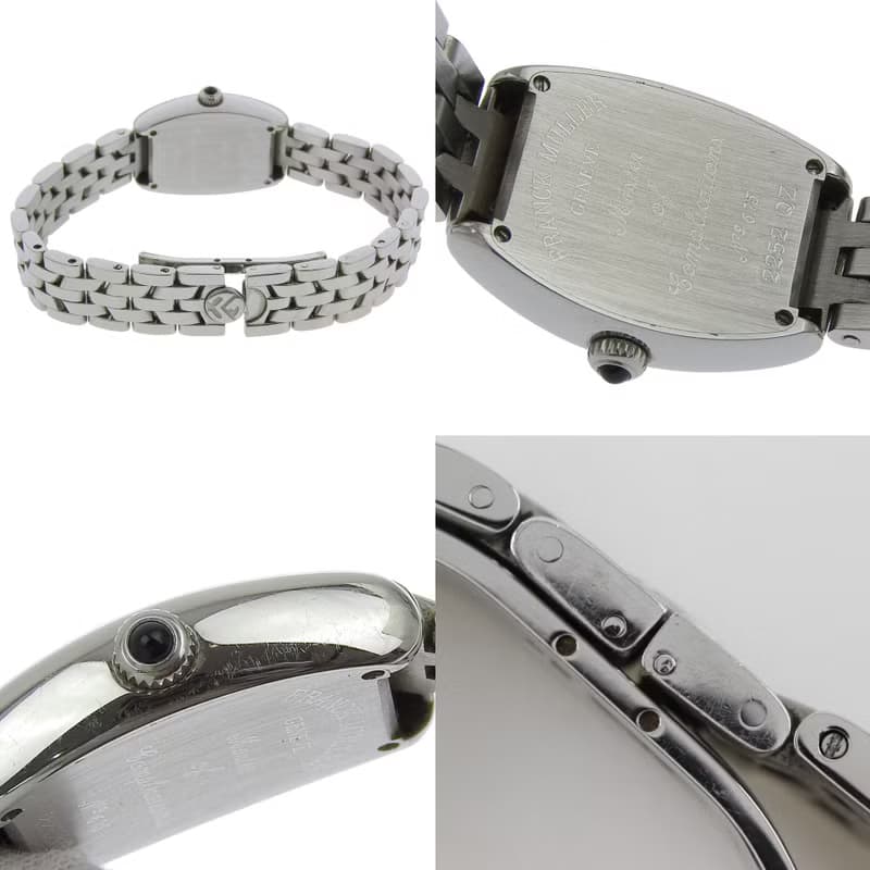 【日本直送】フランクミュラー FRANCK MULLER トノーカーベックス 腕時計 2252QZ SS シルバー文字盤 クオーツ レディース【中古】