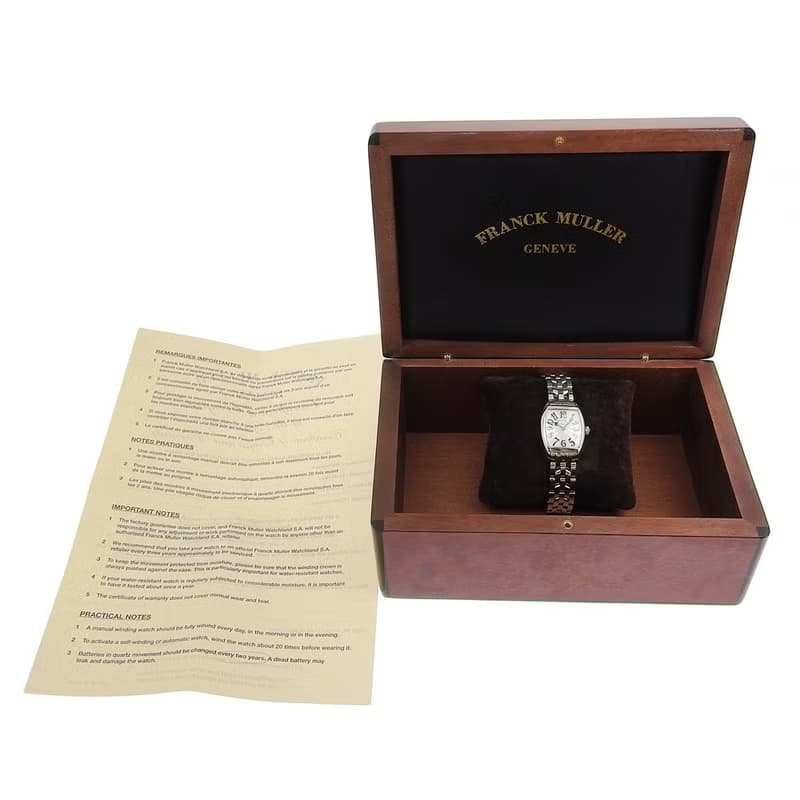 【日本直送】フランクミュラー FRANCK MULLER トノーカーベックス 腕時計 2252QZ SS シルバー文字盤 クオーツ レディース【中古】
