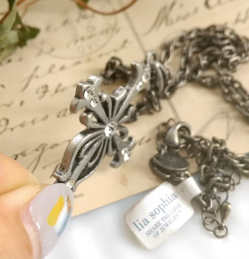 【西洋古董飾品】lia sophia 十字架 項鍊