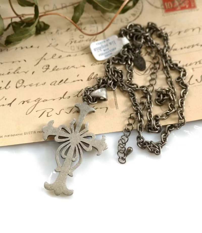 【西洋古董飾品】lia sophia 十字架 項鍊