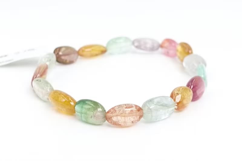 寶麗金珠寶-天然彩色糖果碧璽手鍊