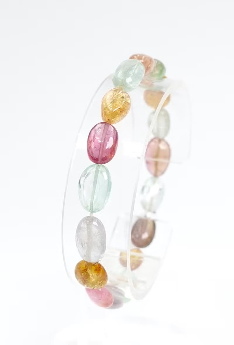 寶麗金珠寶-天然彩色糖果碧璽手鍊