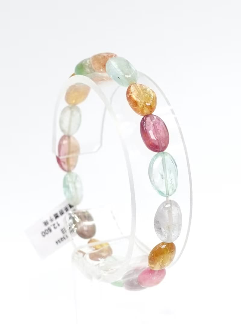 寶麗金珠寶-天然彩色糖果碧璽手鍊