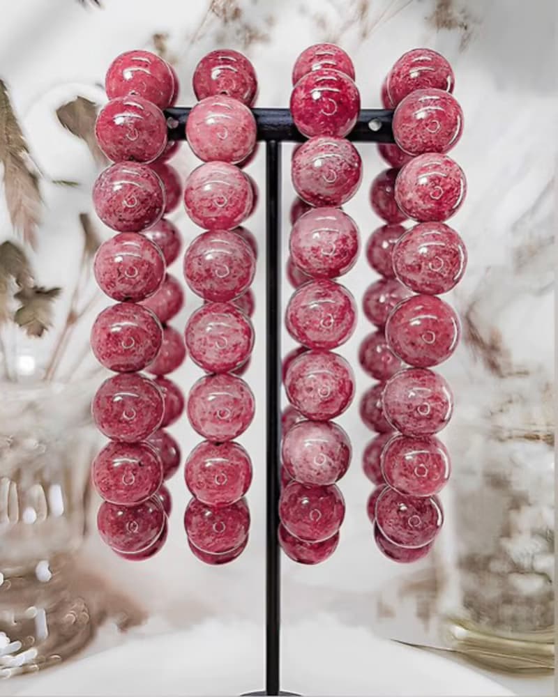 【浪漫薔薇】淨體薔薇灰石/玫瑰石手鍊