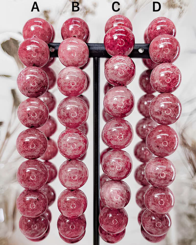 【浪漫薔薇】淨體薔薇灰石/玫瑰石手鍊