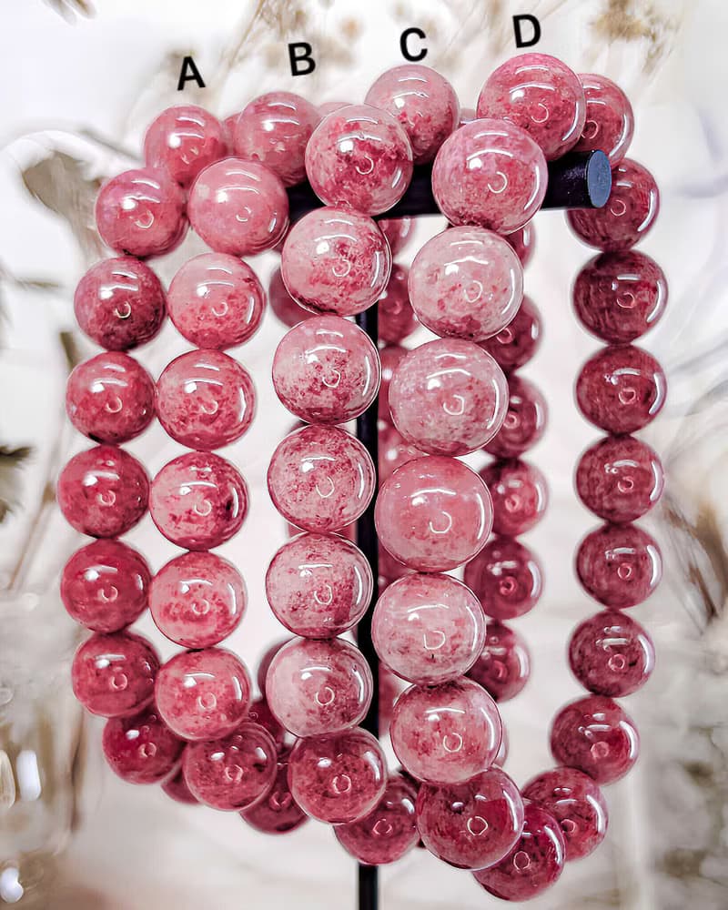 【浪漫薔薇】淨體薔薇灰石/玫瑰石手鍊