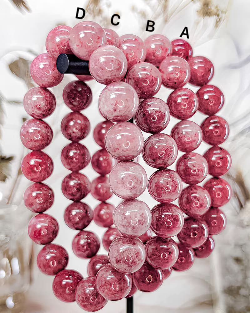 【浪漫薔薇】淨體薔薇灰石/玫瑰石手鍊