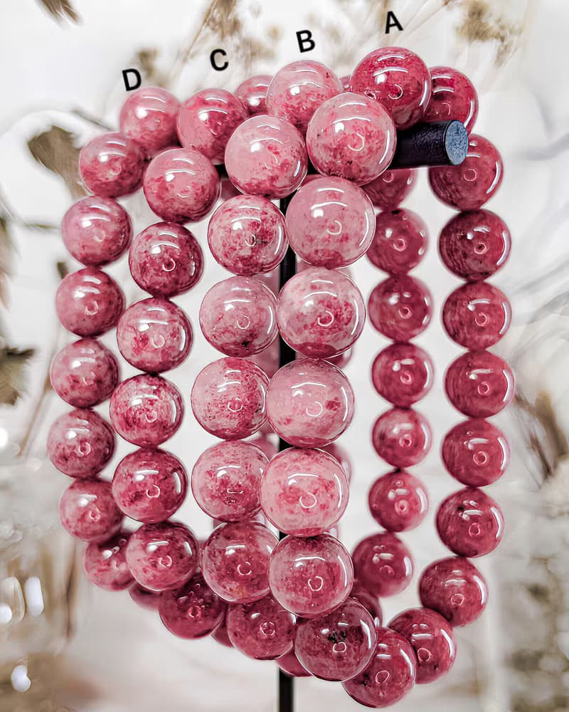 【浪漫薔薇】淨體薔薇灰石/玫瑰石手鍊