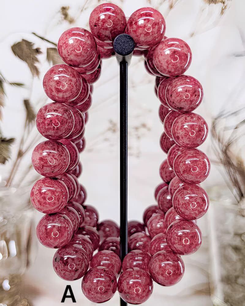 【浪漫薔薇】淨體薔薇灰石/玫瑰石手鍊